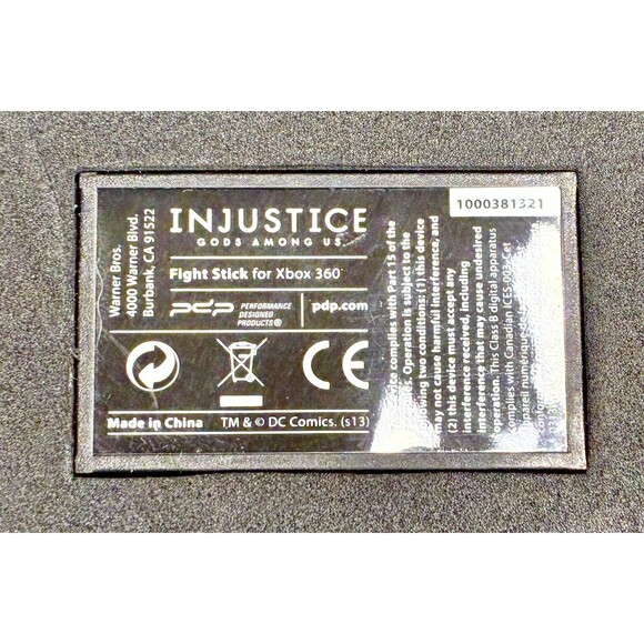 Injustice Gods Among Us Battle Edition Wired Arcade Fighting Pad Xbox 360 Tested - Picture 11 of 15